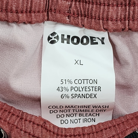 Hooey Men's Bigwake Red Orange With Aztec Pattern Volley Board Short - Picture 4 of 7